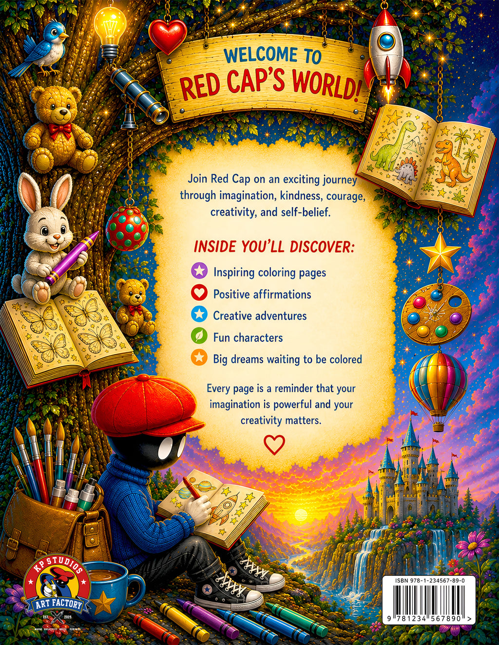 Red Cap's Coloring Adventure