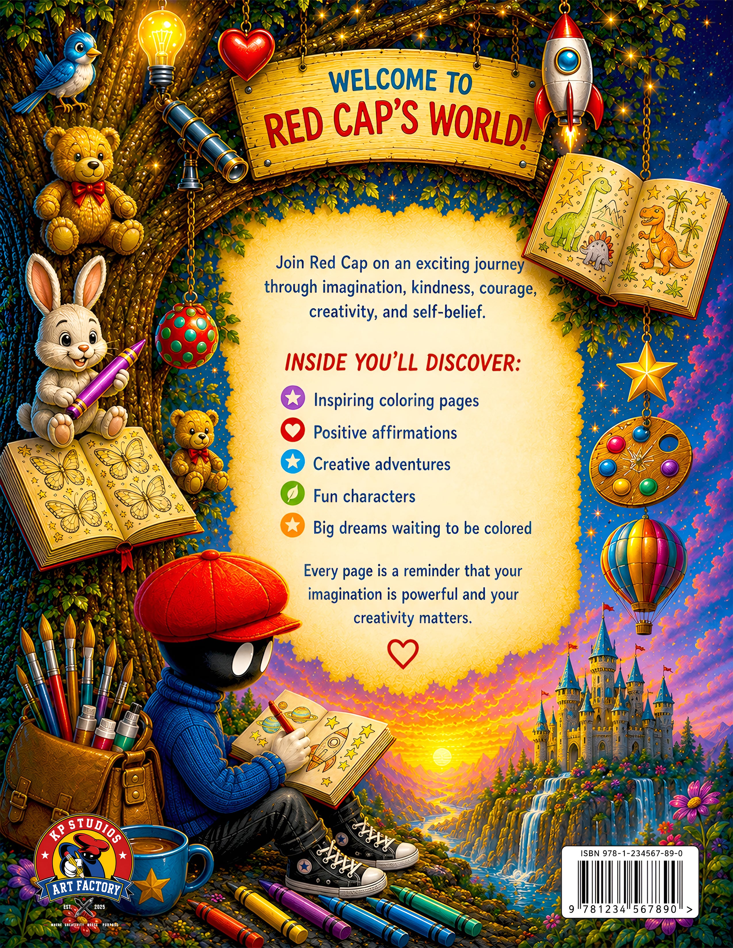 Red Cap's Coloring Adventure