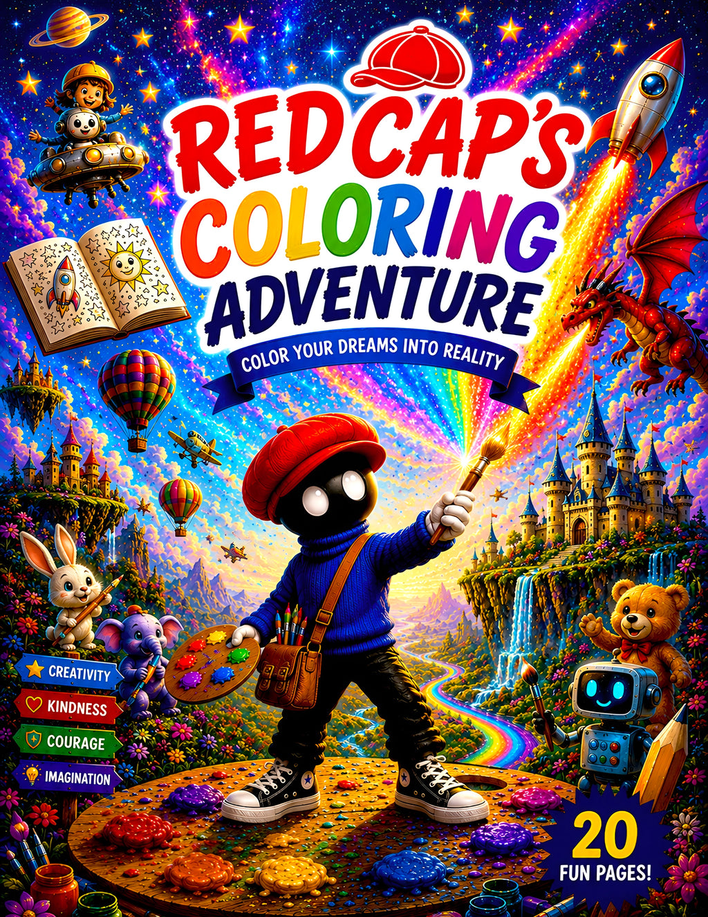 Red Cap's Coloring Adventure