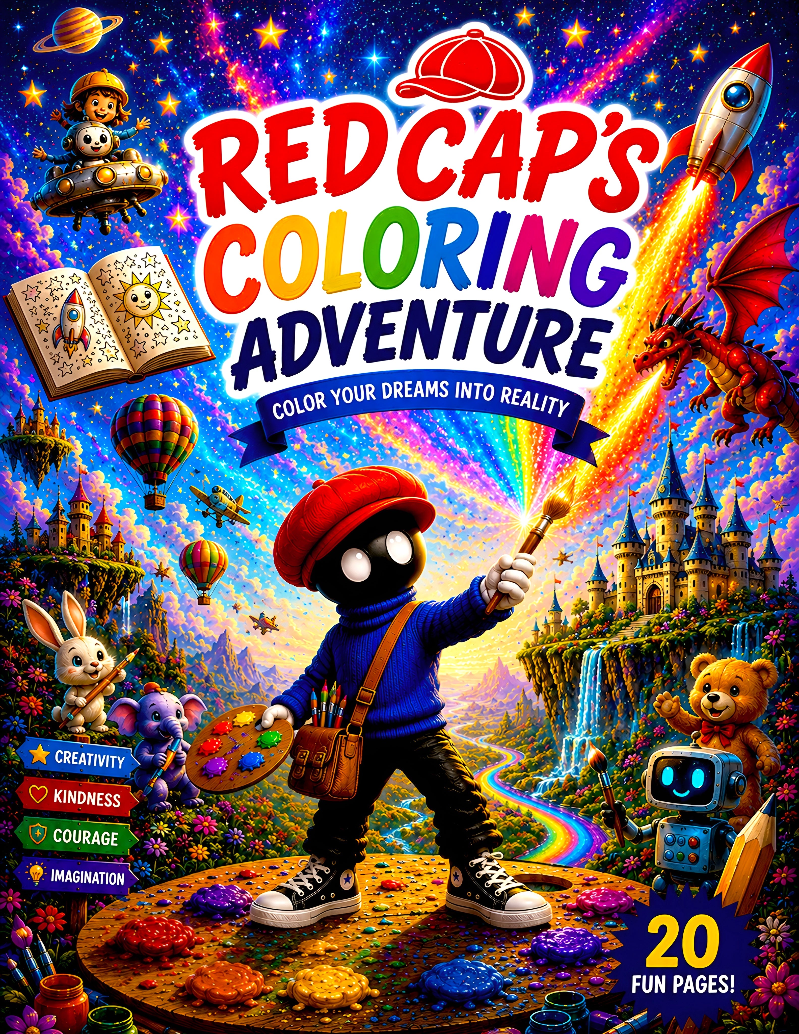 Red Cap's Coloring Adventure