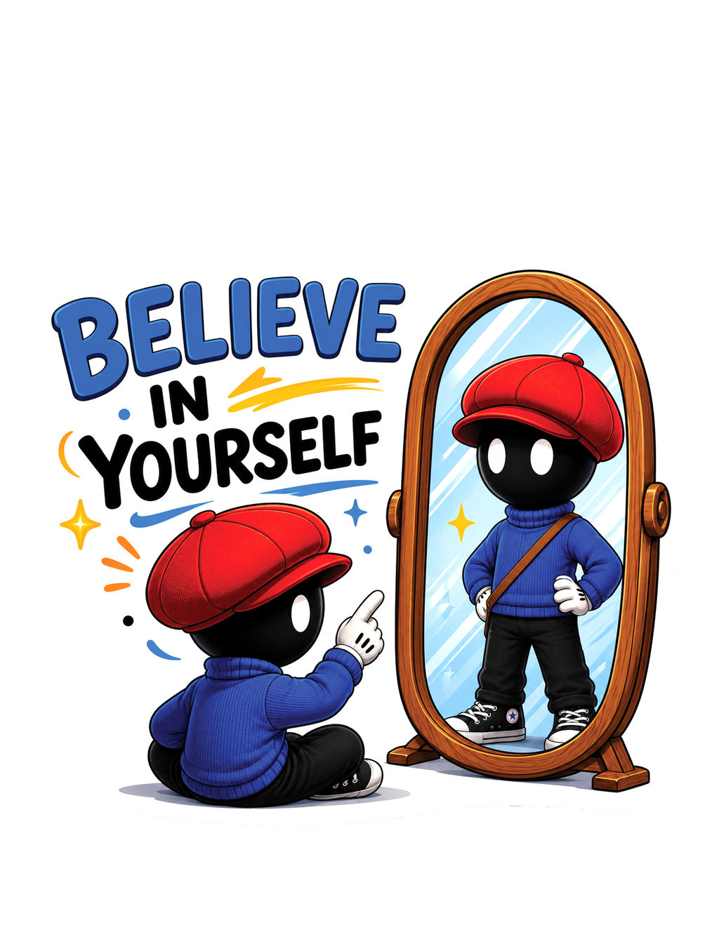 Red Cap Inspirational 20 Pack Stickers