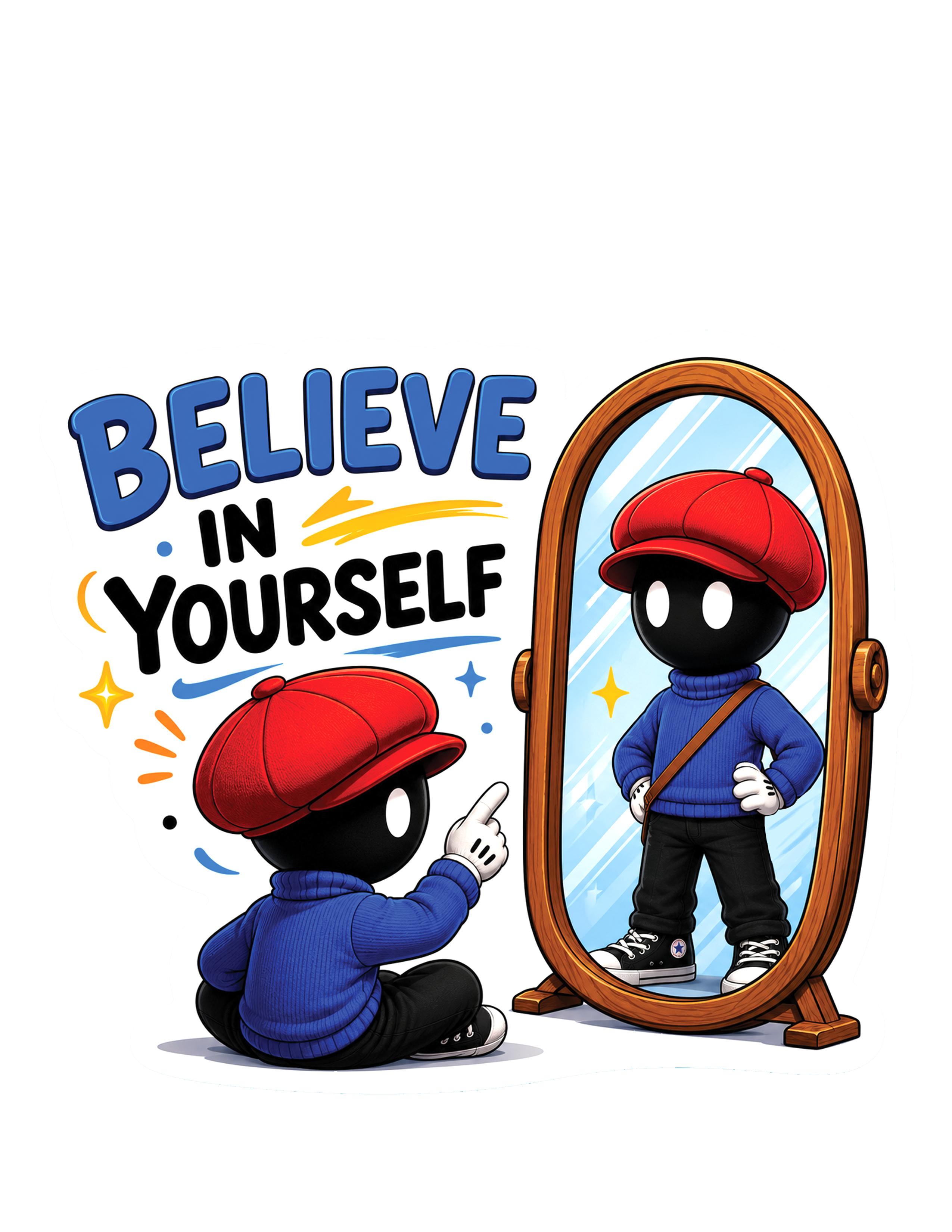 Red Cap Inspirational 20 Pack Stickers