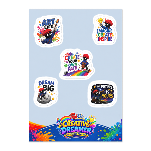 Red Cap Inspirational Sticker Collection